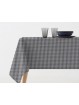 Mantel de cuadrito pequeño en negro de Manterol de gran calidad