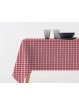 Mantel anti manchas ideal para cualquier hogar en color rojo para aportar un toque de color.