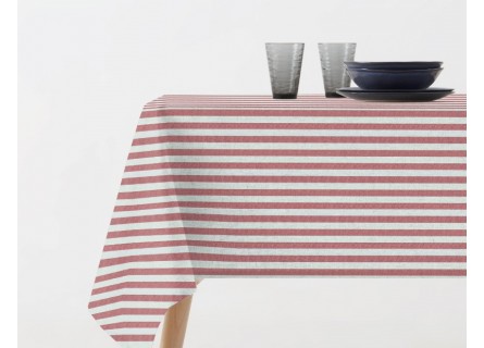 Mantel anti manchas ideal para cualquier hogar en color rojo para aportar un toque de color.