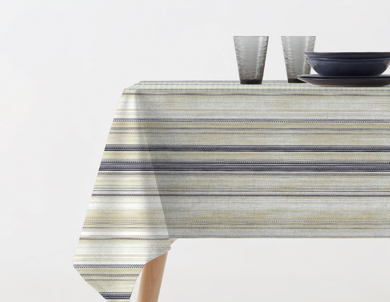 Mantel con estampado de rayas de Manterol de gran calidad tejido anti manchas