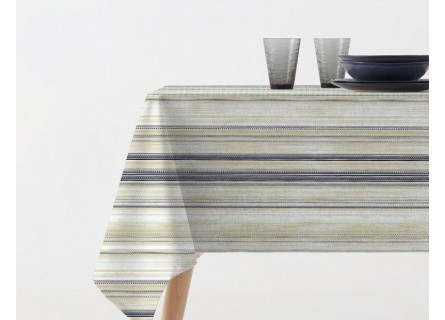 Mantel con estampado de rayas de Manterol de gran calidad tejido anti manchas