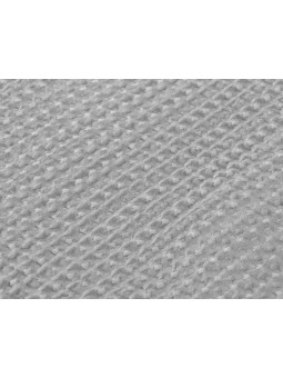 Colcha bouti de nido de abeja de gran calidad de Manterol con fundas de cojín en color gris.