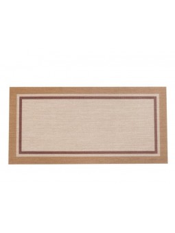 Alfombra de vinilo de buena calidad y a buen precio en color beige y oro