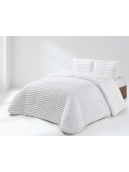 Edredón de pelo con borreguito en color blanco de gran calidad perfecto para el frío.