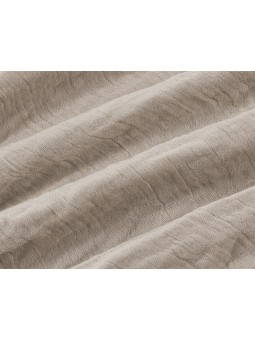 Manta plaid lisa en gris con tejido super suave de gasa y coralina ideal para salón o cama.