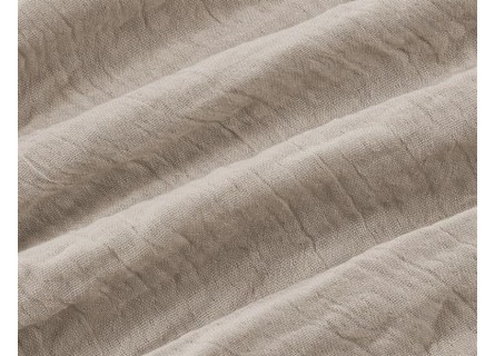 Manta plaid lisa en gris con tejido super suave de gasa y coralina ideal para salón o cama.