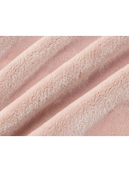 Manta plaid lisa de Invierno muy suave y calentita de gran calidad en color rosa.