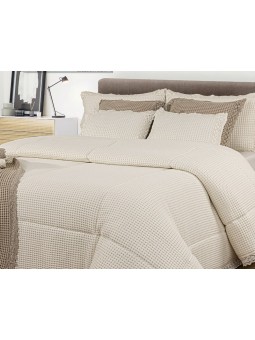 Funda de cojín Canggu de tejido de colcha con puntilla. Textil premium de nuestra firma NE HOME.