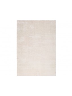 Alfombra en color liso de tejido extra suave en color blanco