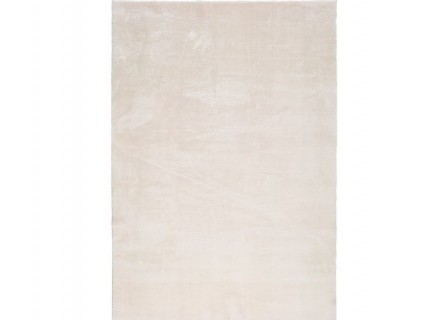 Alfombra en color liso de tejido extra suave en color blanco