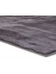 Alfombra en color liso de tejido extra suave en color gris oscuro antracita