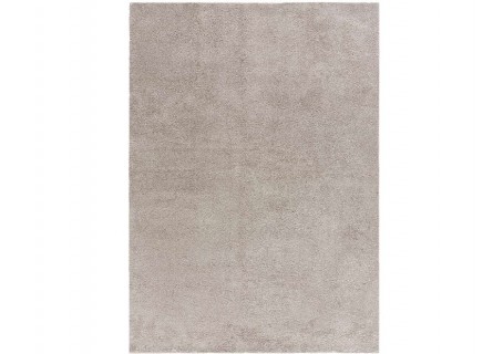 Alfombra en color liso de tejido extra suave en color piedra.